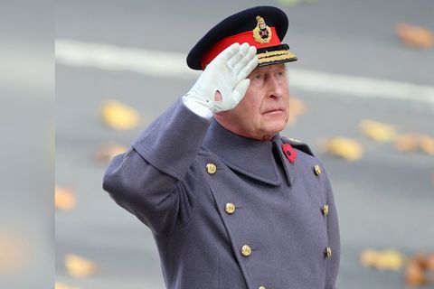 König Charles am Remembrance Sunday in London.