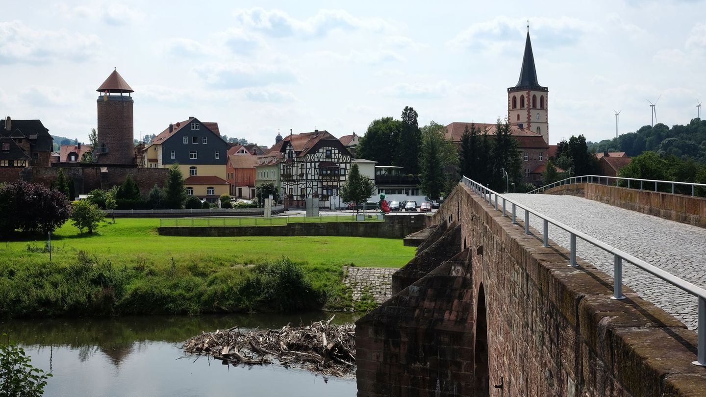 Die "Brücke der Einheit" bei Vacha in Thüringen an der Landesgrenze zu Hessen. (Archivbild) Foto: picture alliance / Jens Kalaen