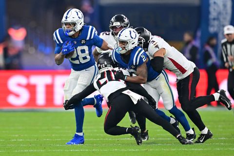 Dank Running Back Jonathan Taylor liegen die Colts auf Playoff-Kurs. Foto: Sebastian Christoph Gollnow/dpa