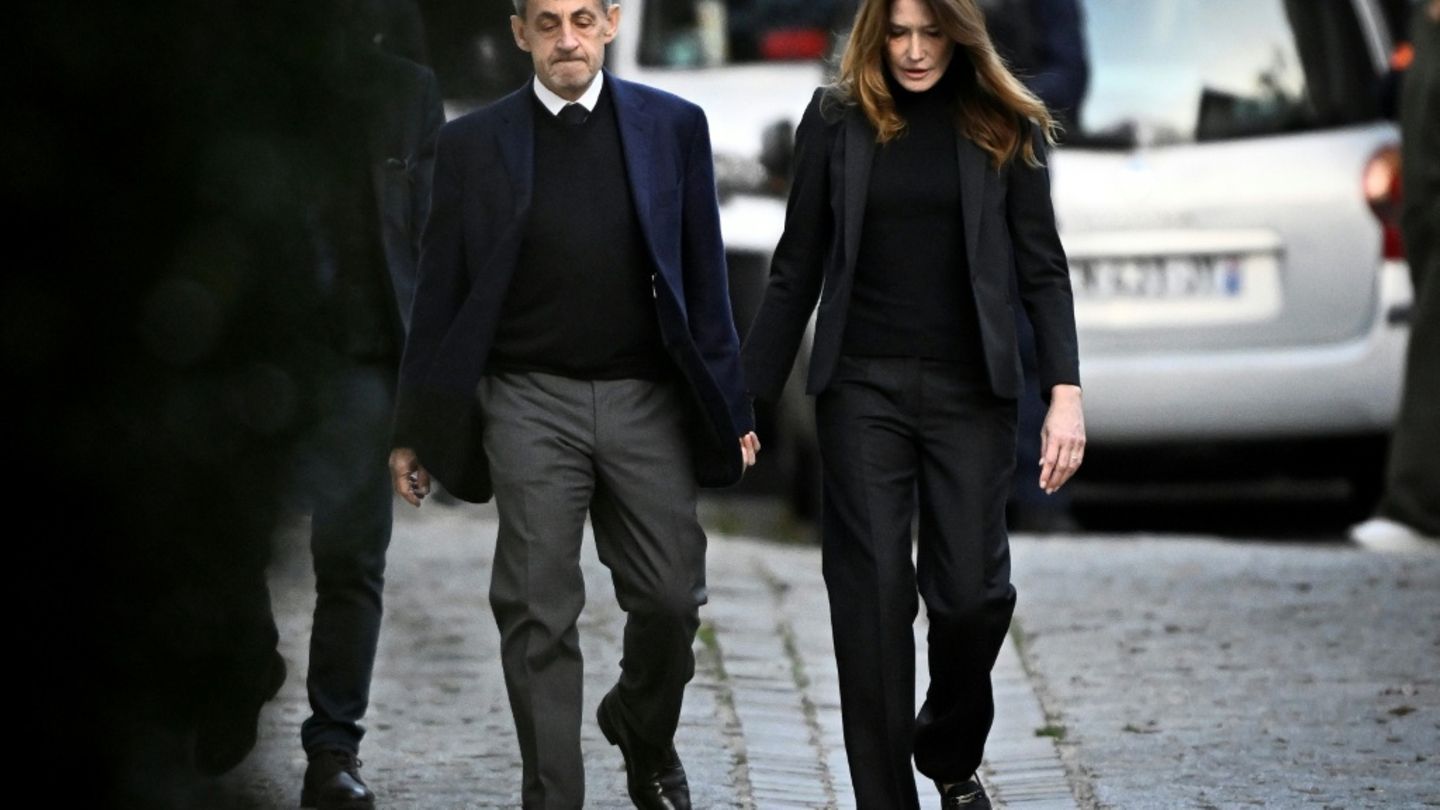 Sarkozy mit seiner Ehefrau Carla Bruni-Sarkozy