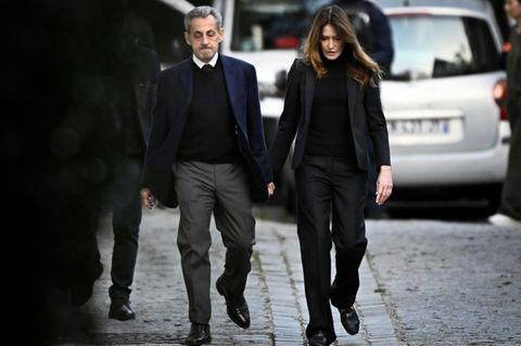 Sarkozy mit seiner Ehefrau Carla Bruni-Sarkozy