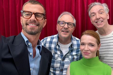 Joko Winterscheidt (v.l.) musste sich in der vierten Ausgabe nach dem Ausscheiden von Olli Dittrich und Karoline Herfurth gege