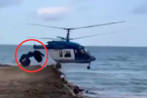 Helikopter stürzt ab