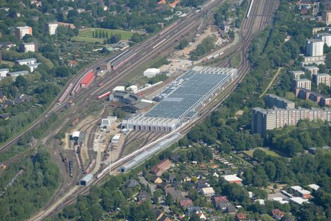 Das Bahnbetriebswerk Hamburg-Eidelstedt (Archivbild). Das Gericht machte für seine Entscheidung Rechtsfehler im Entwässerungskon