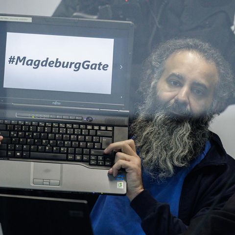 Taleb A., der Attentäter vom Weihnachtsmarkt in Magdeburg, beim Auftakt des Prozesses gegen ihn