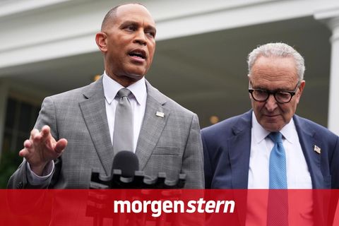 Shutdown in den USA: Hakeem Jeffries und Chuck Schumer
