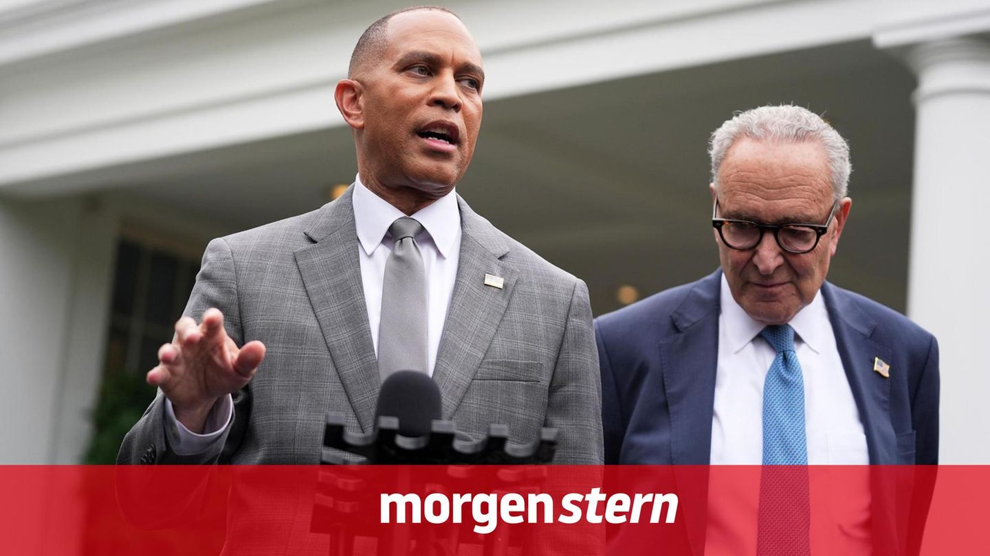 Shutdown in den USA: Hakeem Jeffries und Chuck Schumer
