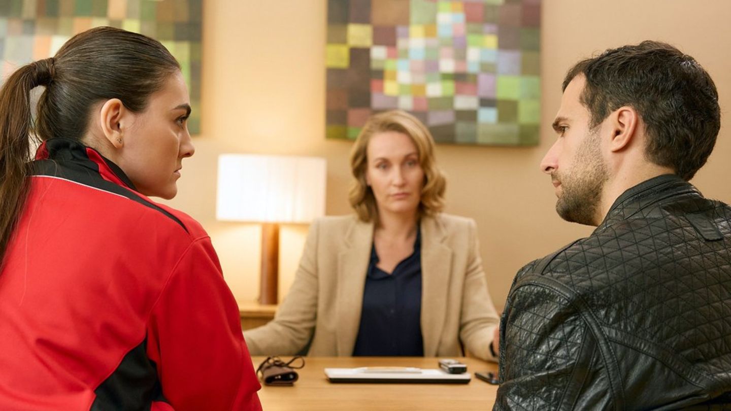 "Die Heiland - Wir sind Anwalt: Doppelsechs": Leyla Davala (Selin Dörtkardes, l.), hat ihren Bruder Bilge Davala (Garry Fischm