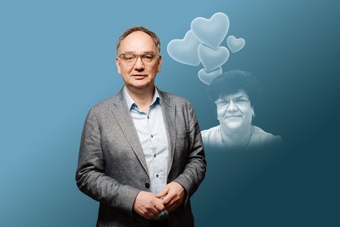 Illustration Nico Fried und SPD-Abgeordnete Claudia Moll