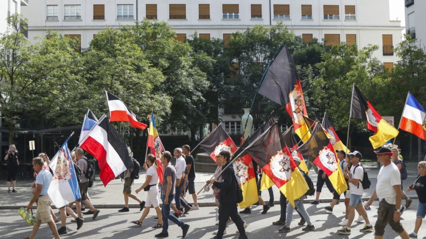 Demonstration von Reichsbürgern