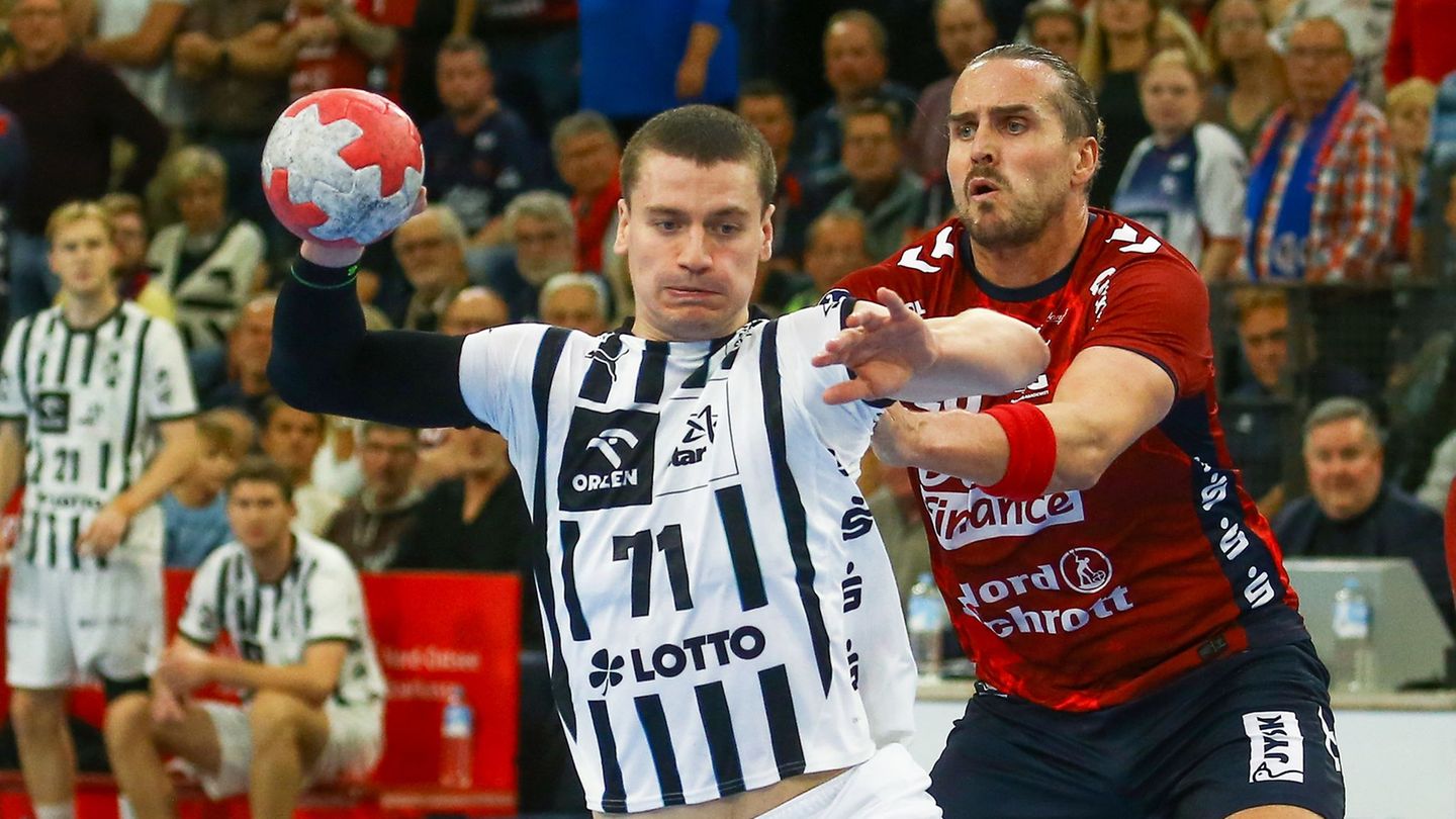 Kiels Spielmacher Elias Ellefsen á Skipagötu überzeugte gegen den BSV Bern. (Archivbild) Foto: Michael Hundt/dpa