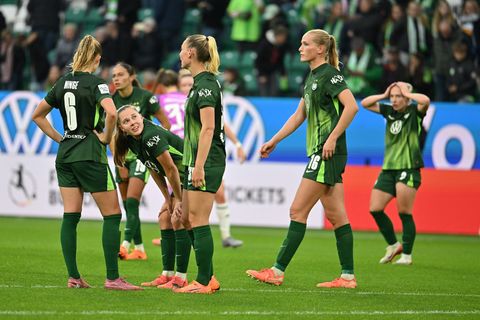 Beim Champions-League-Spiel in Lyon gab es für Wolfsburgs Fußballerinnen nichts zu holen. (Archicbild) Foto: Swen Pförtner/dpa