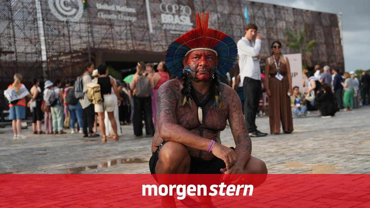 Garapira Pataxo von der indigenen Gemeinschaft der Pataxo beim UN-Klimakonferenz COP30 in Belem, Brasilien