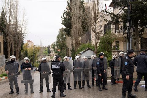 Deutschland will die palästinensische Polizei auch künftig unterstützen. (Archivbild) Foto: Nasser Nasser/AP/dpa