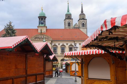 Die Eröffnung des Magdeburger Weihnachtsmarkts ist eigentlich am 20. November geplant. Foto: Klaus-Dietmar Gabbert/dpa