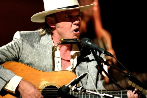 Neil Young bei einem Live-Auftritt