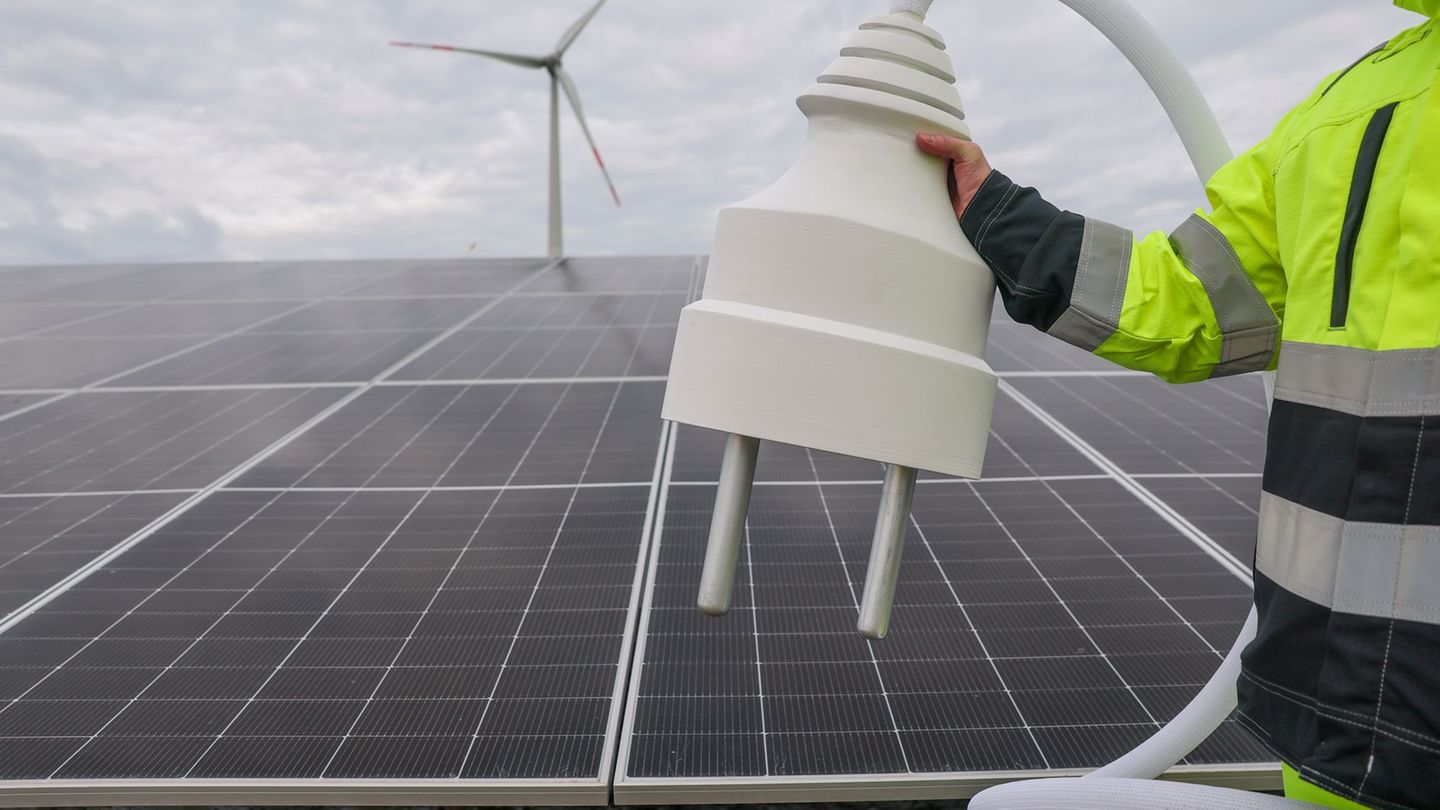Ein neues Solar-Batteriespeicher-Hybridkraftwerk soll grünen Strom für Tausende Haushalte erzeugen. Foto: Jan Woitas/dpa