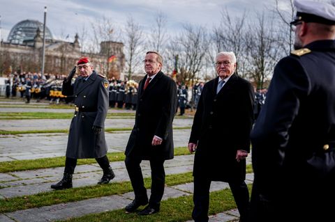 Der Bundespräsident würdigte die Bundeswehr, die tief verankert im freiheitlichen Gemeinwesen und "Armee unserer Demokratie" sei