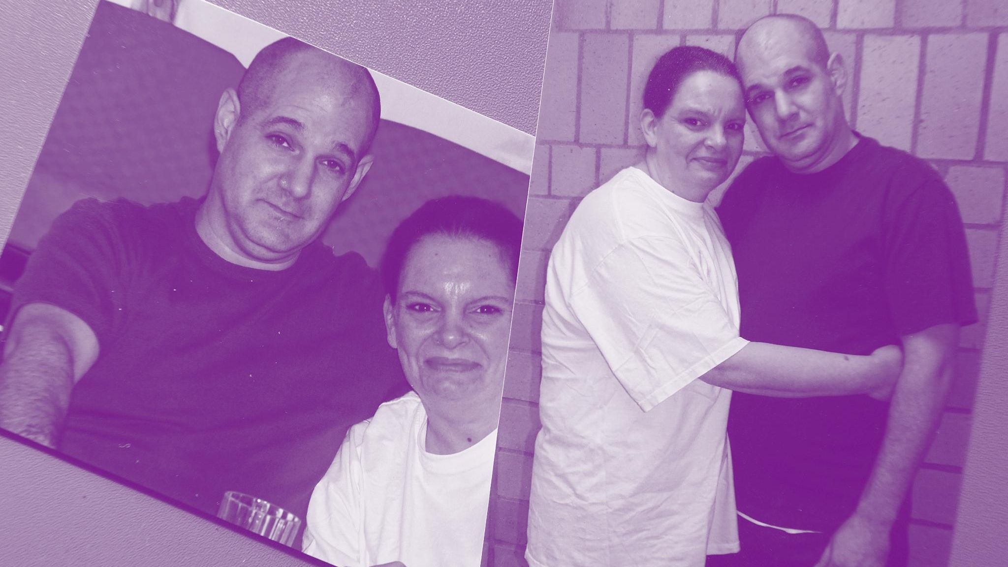 Gefängnis: Ein Paar umarmt sich