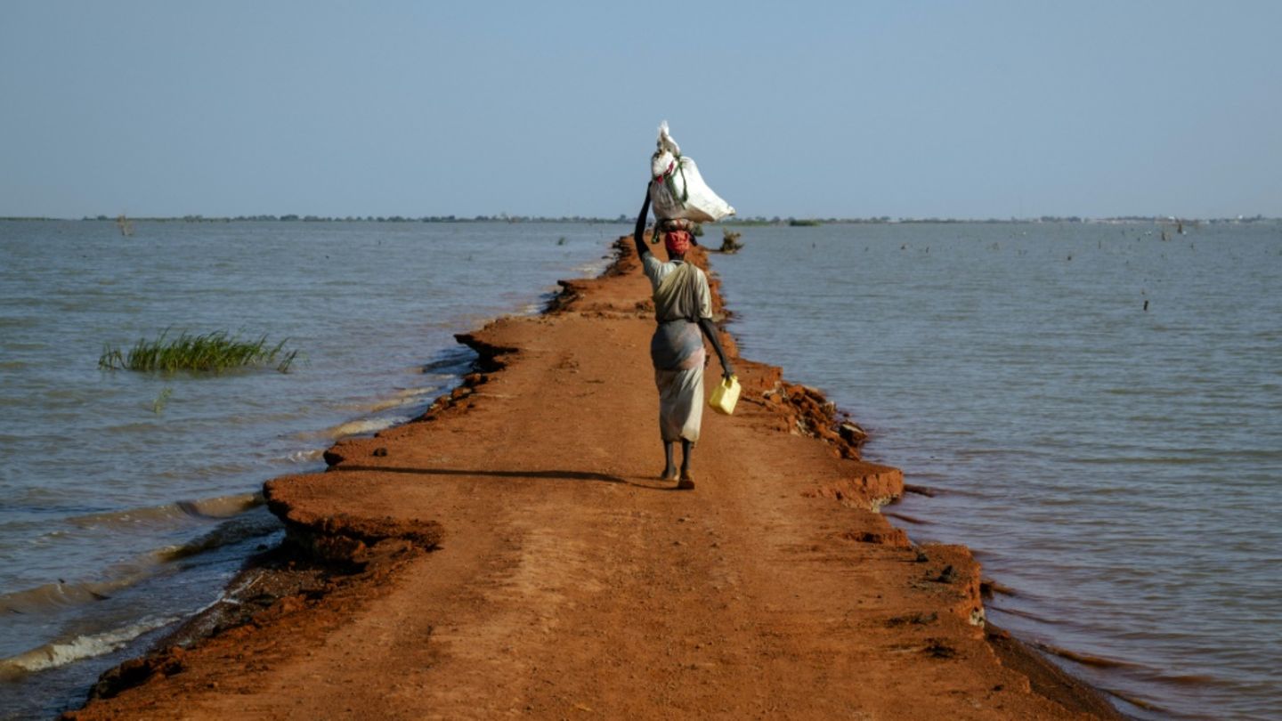 Überschwemmtes Land