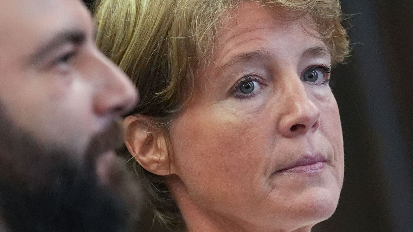 Christina Block schildert die Tage nach der Entführung in Hamburg. Foto: Marcus Brandt/Pool dpa/dpa