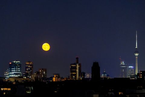 Nächtliche Skyline von Berlin
