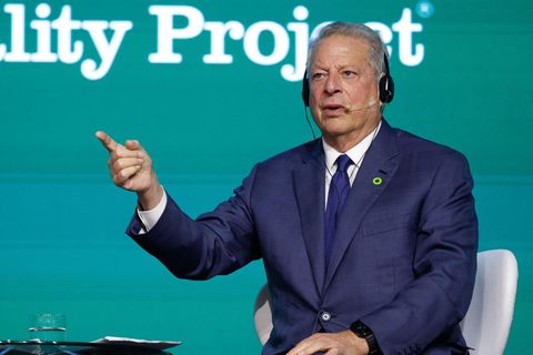 Der frühere US-Vizepräsident Al Gore auf dem Klimagipfel in Brasilien