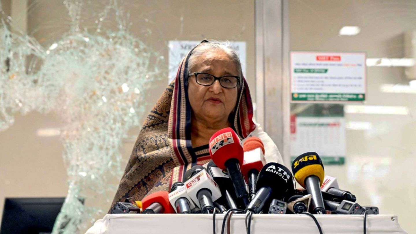 Sheikh Hasina floh im vergangenen Jahr nach Indien