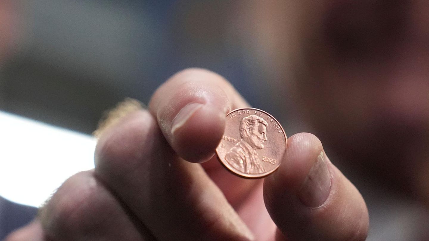 Der US-"Penny" zeigt auf der Vorderseite Abraham Lincoln, den 16. Präsidenten der Vereinigten Staaten