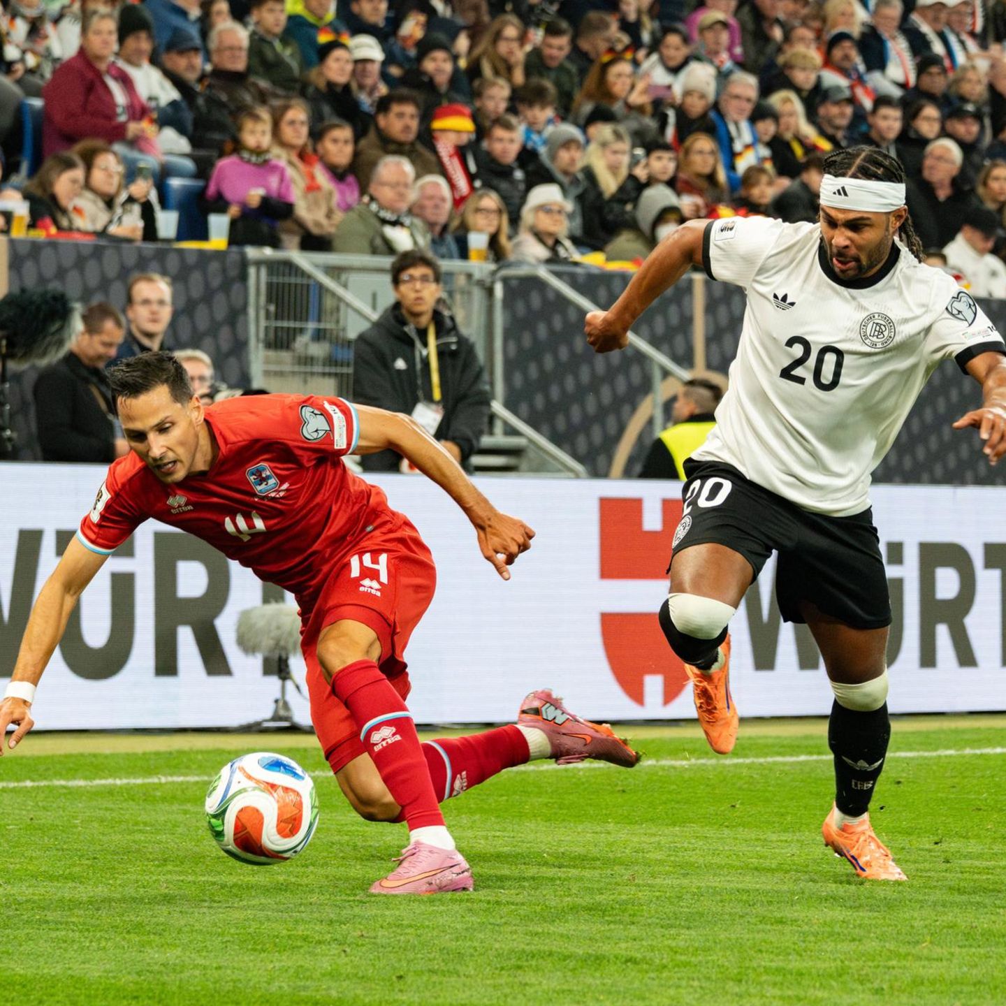 Szene aus dem Spiel der DFB-Elf gegen Luxemburg vom Oktober 2025 in Sinsheim