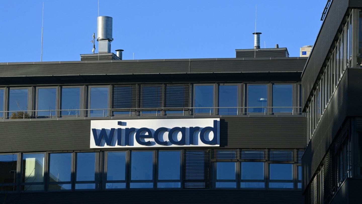 Wirecard-Logo am Hauptsitz in München
