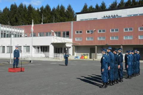 Polizisten in der Region Iwate