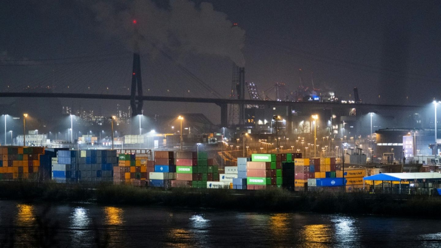 Container in Hamburger Hafen