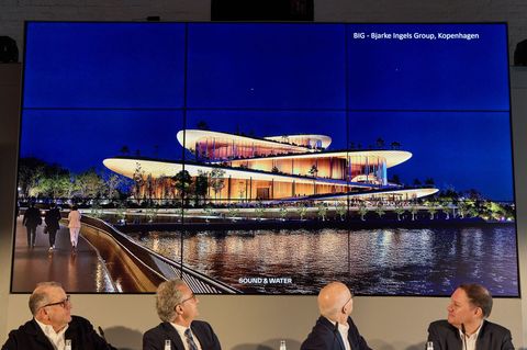 Das Büro Bjarke Ingels Group hat den Wettbewerb gewonnen. Foto: Georg Wendt/dpa