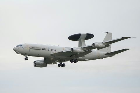 Aufklärungsflugzeug der Nato vom Typ E-3A AWAC