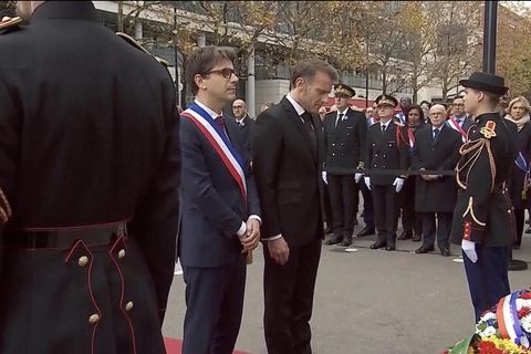 Macron gedenkt den Opfern