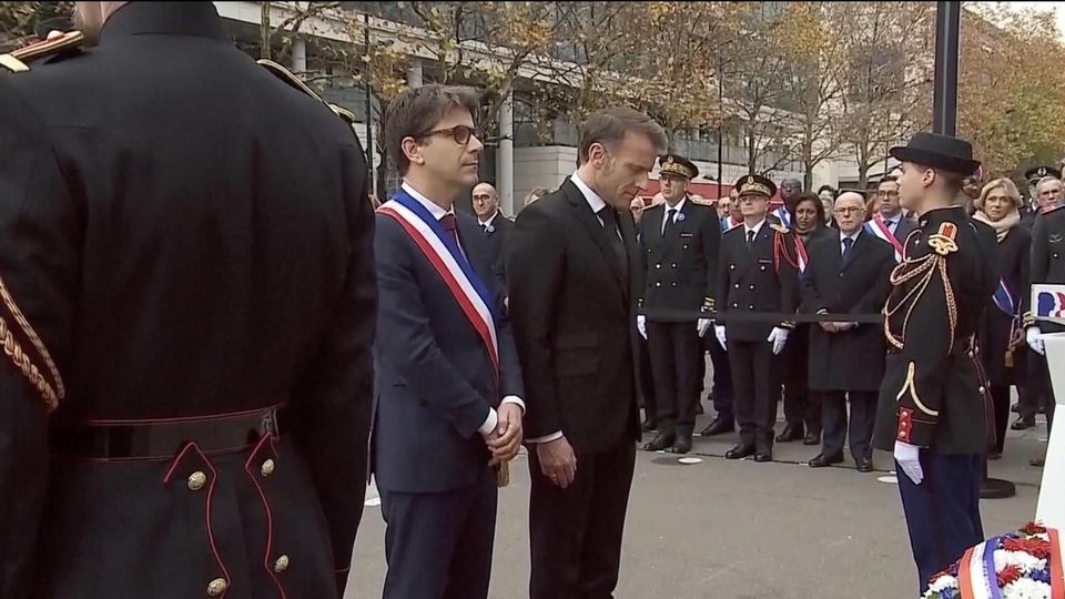 Macron gedenkt den Opfern