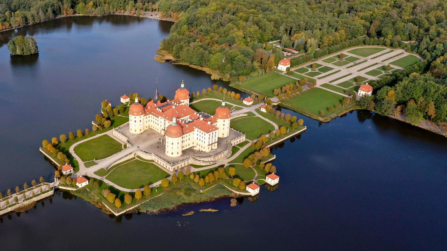 Barockgarten Schloss Moritzburg, Sachsen