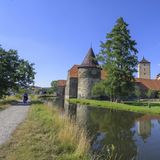 Gelände rund um die Wasserburg Švihov, Tschechien
