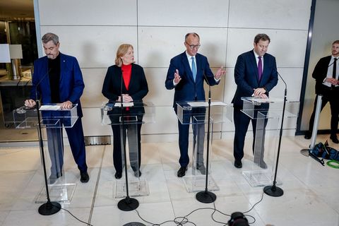 Kanzler Merz: "Ein starkes Deutschland braucht eine starke Wirtschaft." Foto: Kay Nietfeld/dpa