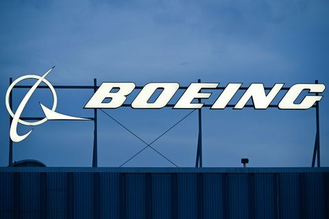 Logo des US-Flugzeugbauers Boeing