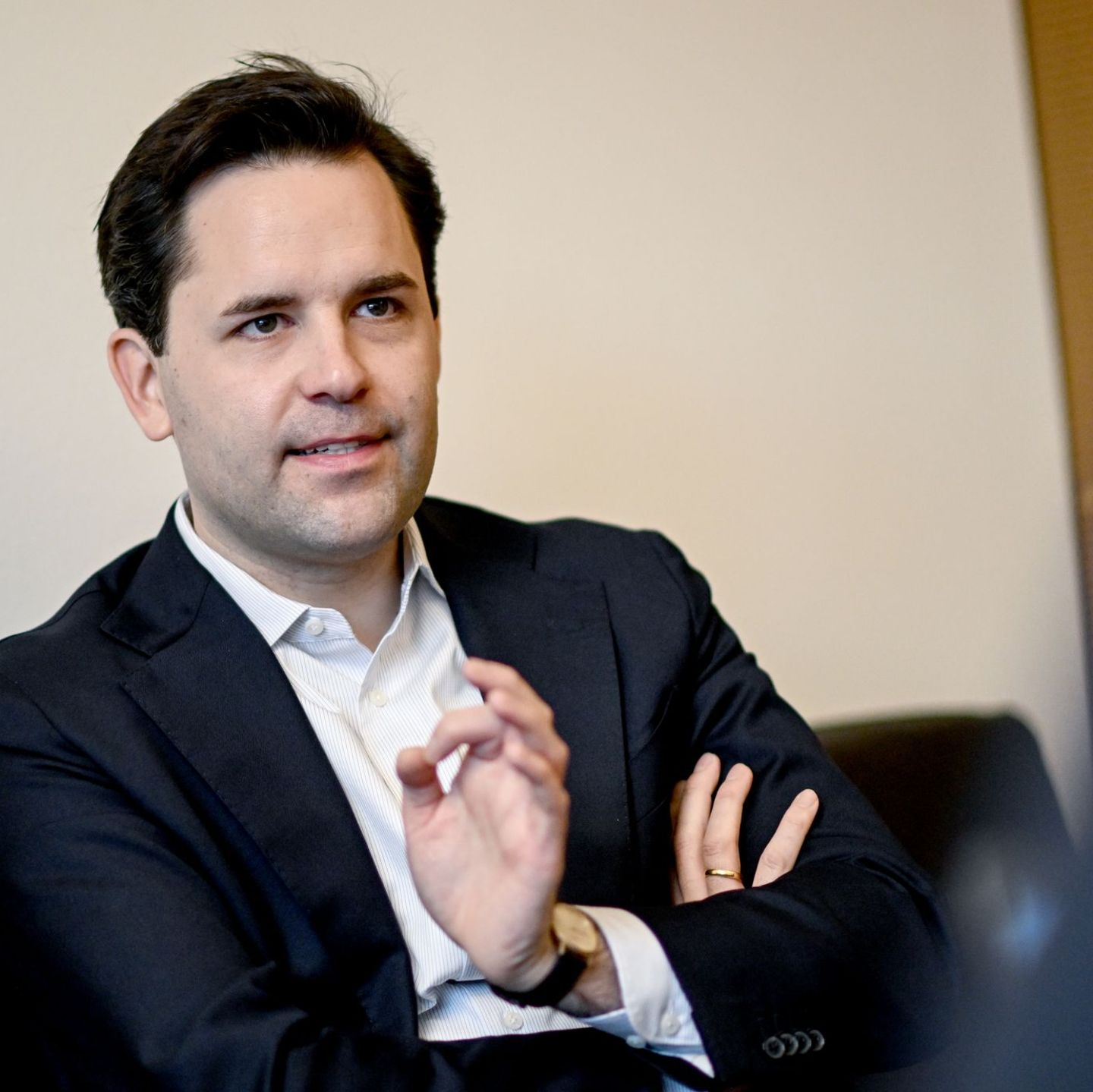 Der Chef der Jungen Union, Johannes Winkel. (Archivbild) Foto: Britta Pedersen/dpa