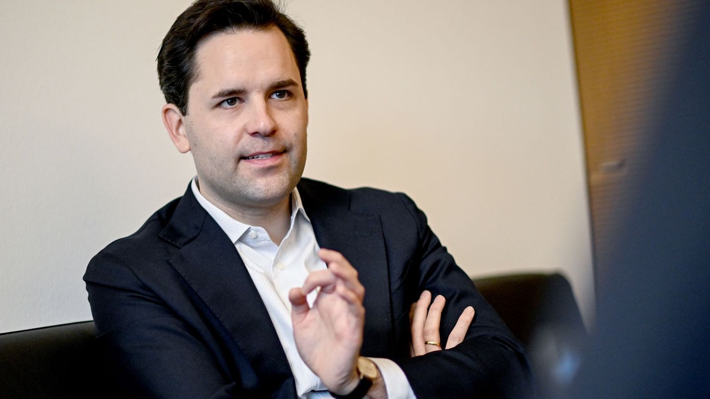 Der Chef der Jungen Union, Johannes Winkel. (Archivbild) Foto: Britta Pedersen/dpa