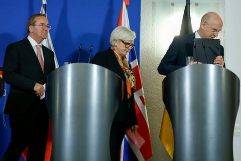 Pistorius, Vautrin und Healey (von links nach rechts)