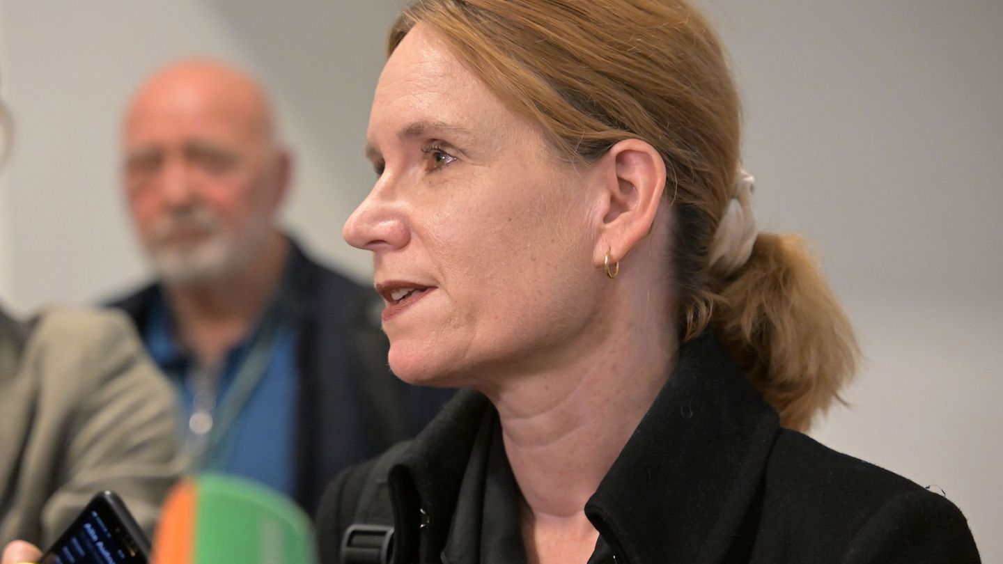 Die Landtagsabgeordnete der BSW-Fraktion in Brandenburg, Melanie Matzies, trat aus der Partei aus. (Archivbild) Foto: Michael Ba