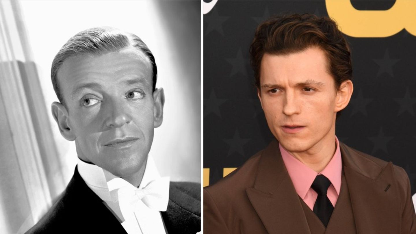 Tom Holland (re.) soll den legendären Tänzer Fred Astaire verkörpern - scheitert das Projekt noch?
