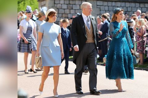 Prinz Andrew mit seinen Töchtern Prinzessin Beatrice (re.) und Prinzessin Eugenie.
