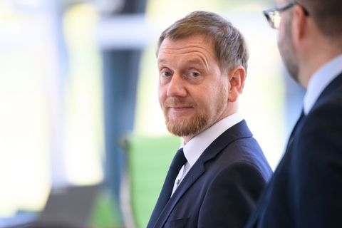 Kretschmer: "Das ist eine berechtigte Kritik von jungen Unionspolitikern." (Archivbild) Foto: Robert Michael/dpa