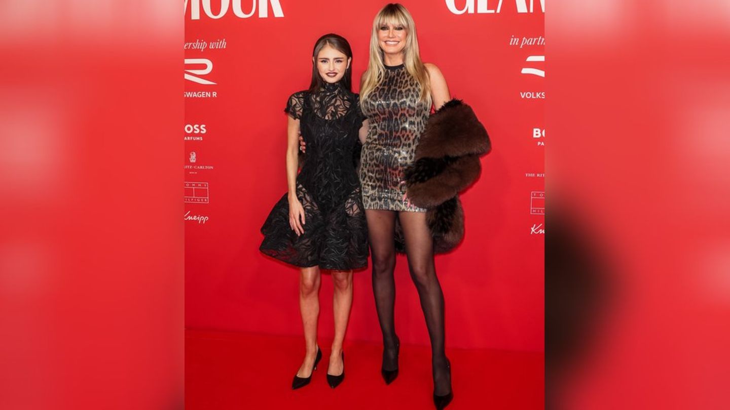 Leni und Heidi Klum bei der Preisverleihung.