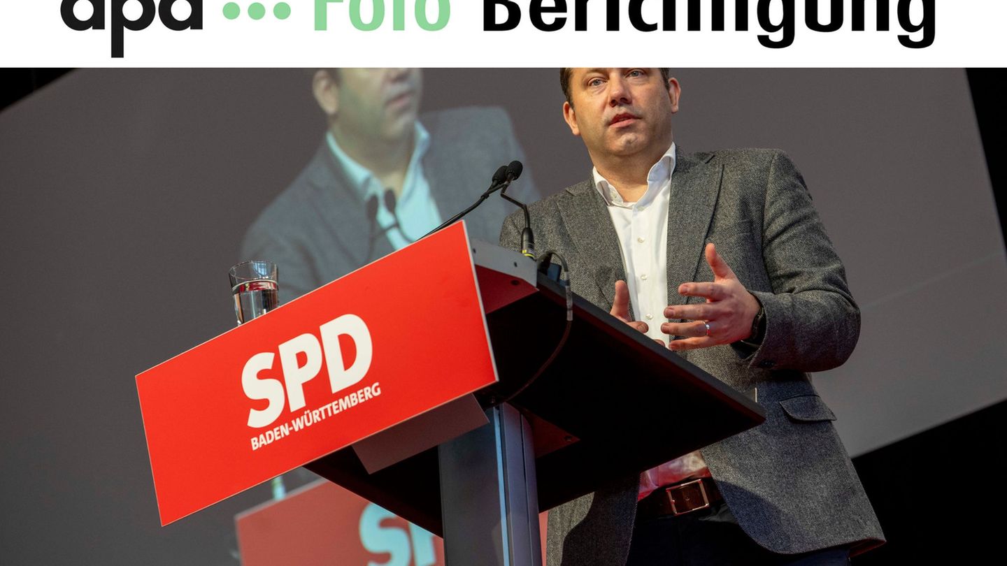 Lars Klingbeil beim Landesparteitag der SPD Baden-Württemberg. Foto: Stefan Puchner/dpa